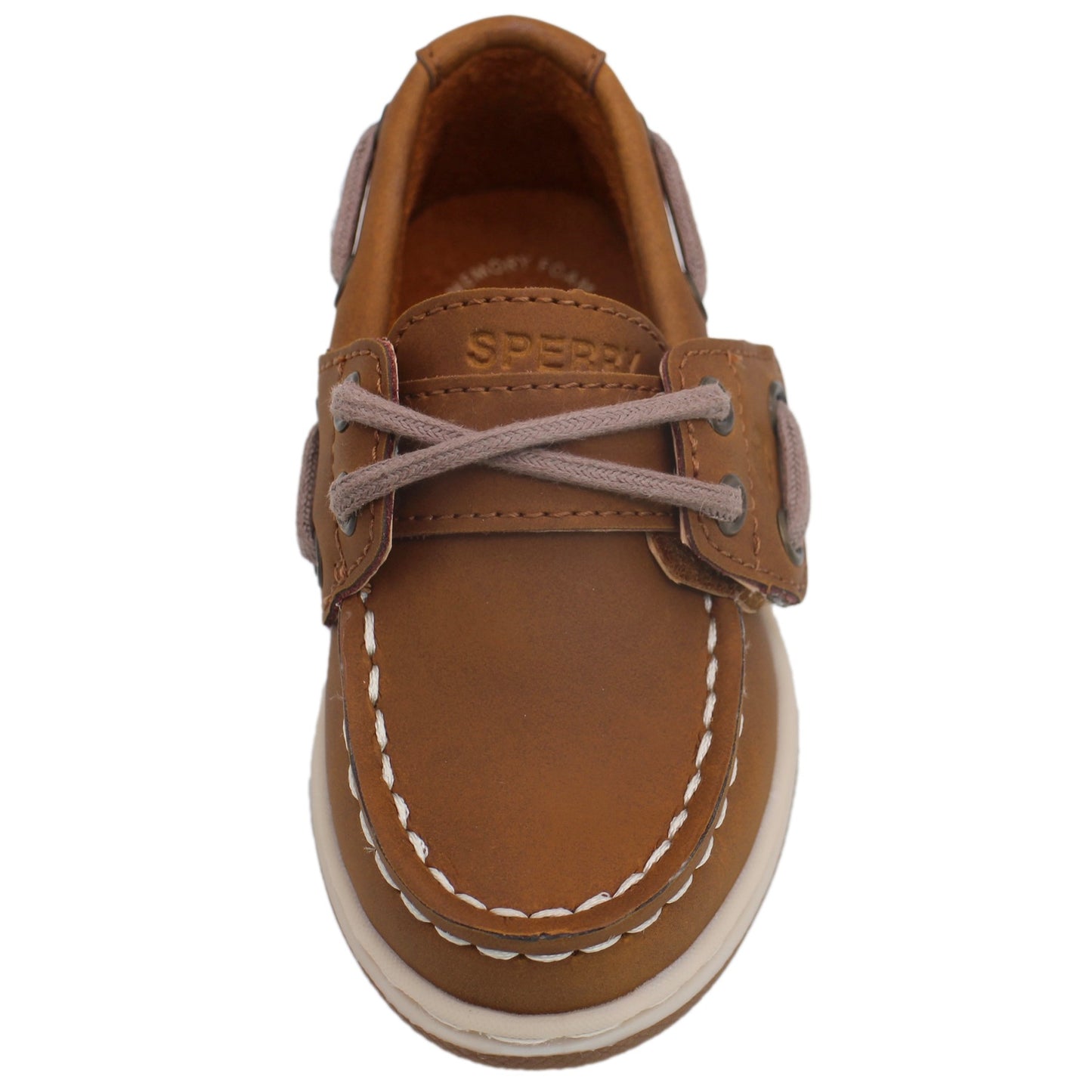 Sperry Toddler Cup II Boat Shoe with Memory Foam Insole - Chestnut Leather