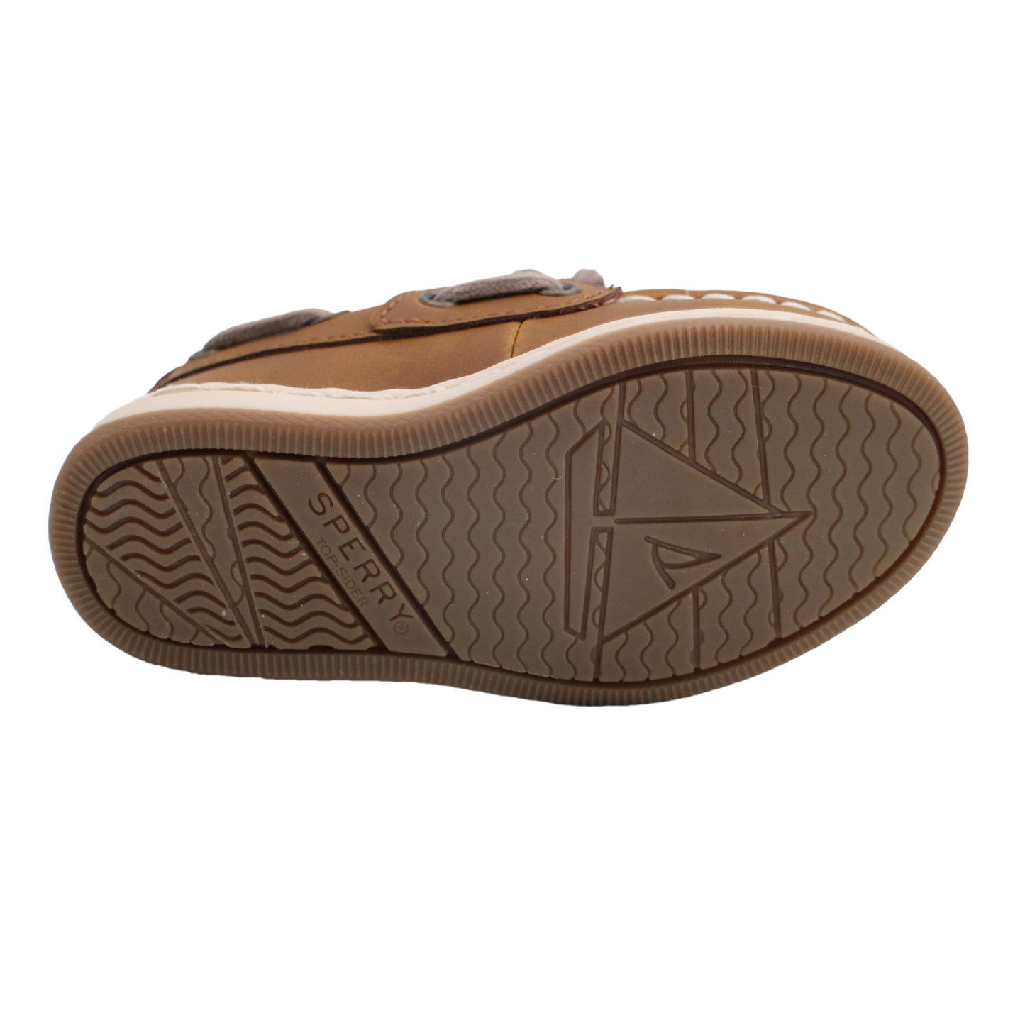 Sperry Toddler Cup II Boat Shoe with Memory Foam Insole - Chestnut Leather