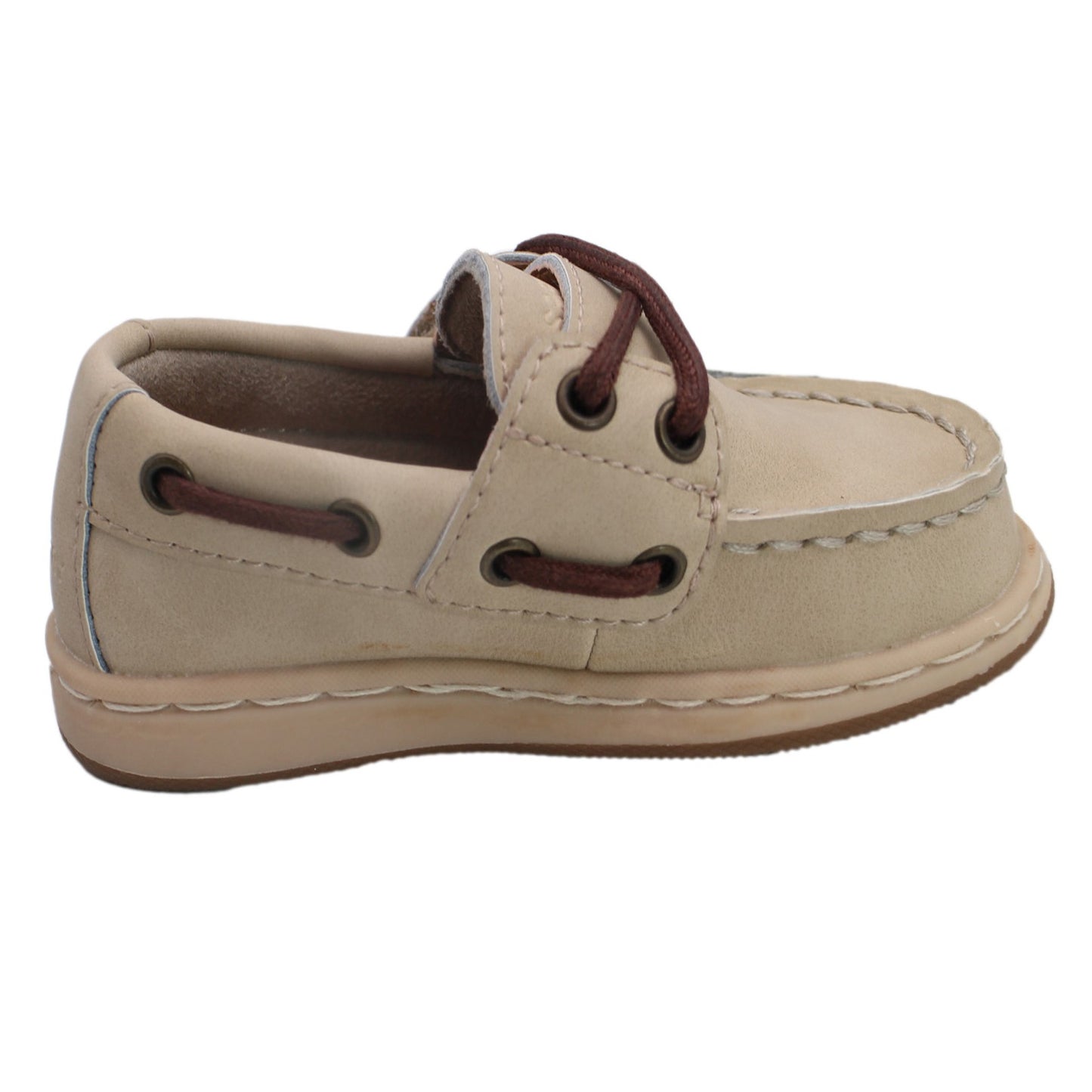 Sperry Toddler Cup II Boat Shoe with Memory Foam Insole - Tan Leather
