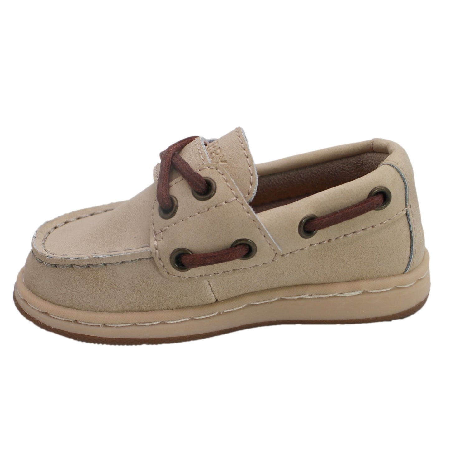 Sperry Toddler Cup II Boat Shoe with Memory Foam Insole - Tan Leather