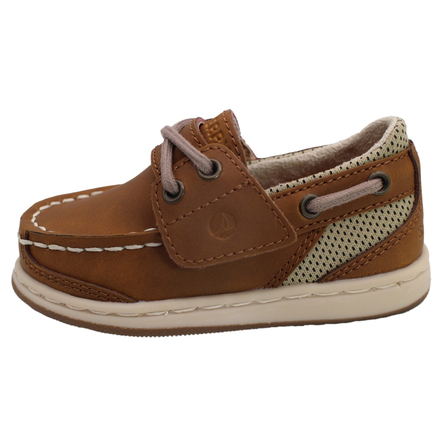 Sperry Toddler Cup II Boat Shoe with Memory Foam Insole - Sporty Chestnut Leather