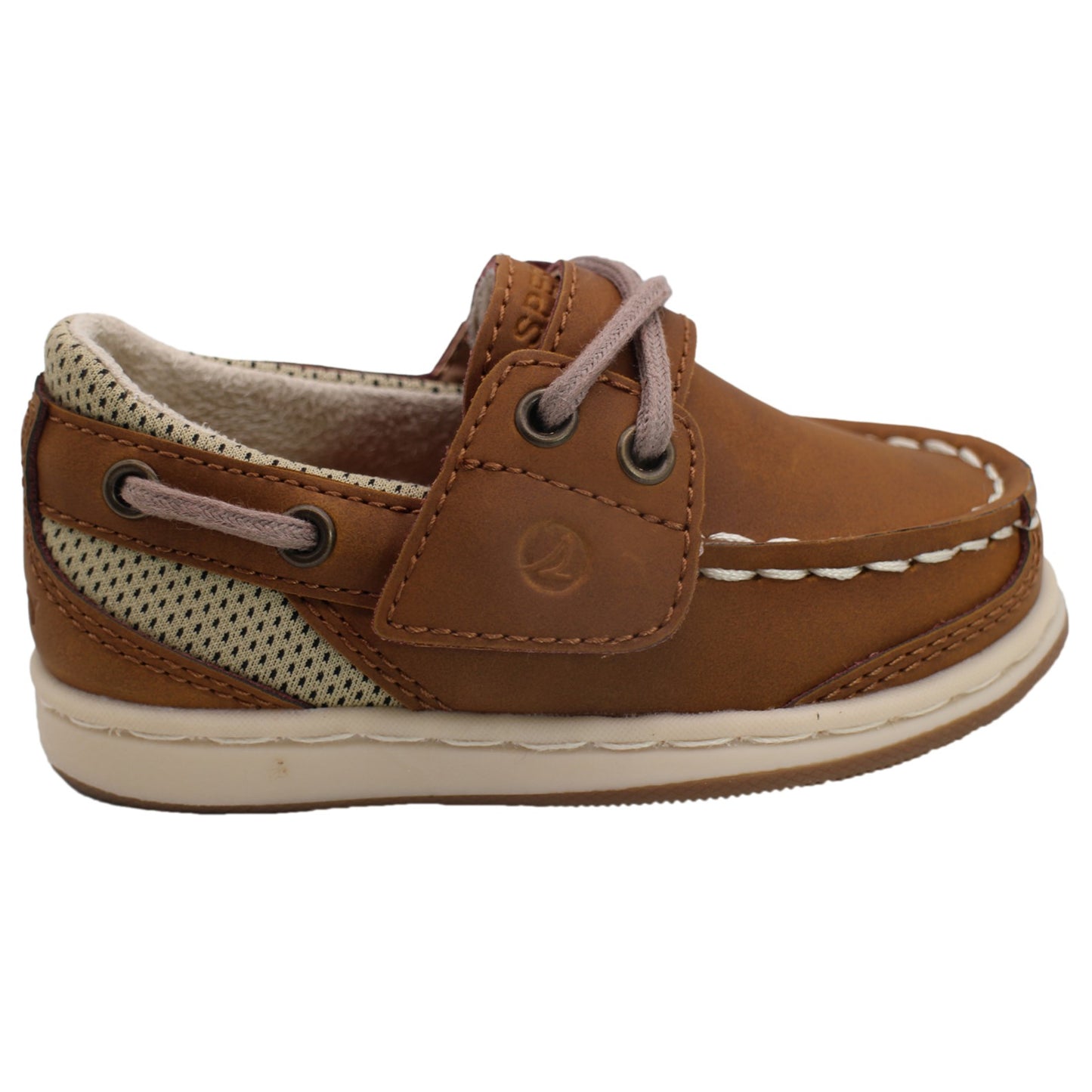 Sperry Toddler Cup II Boat Shoe with Memory Foam Insole - Sporty Chestnut Leather