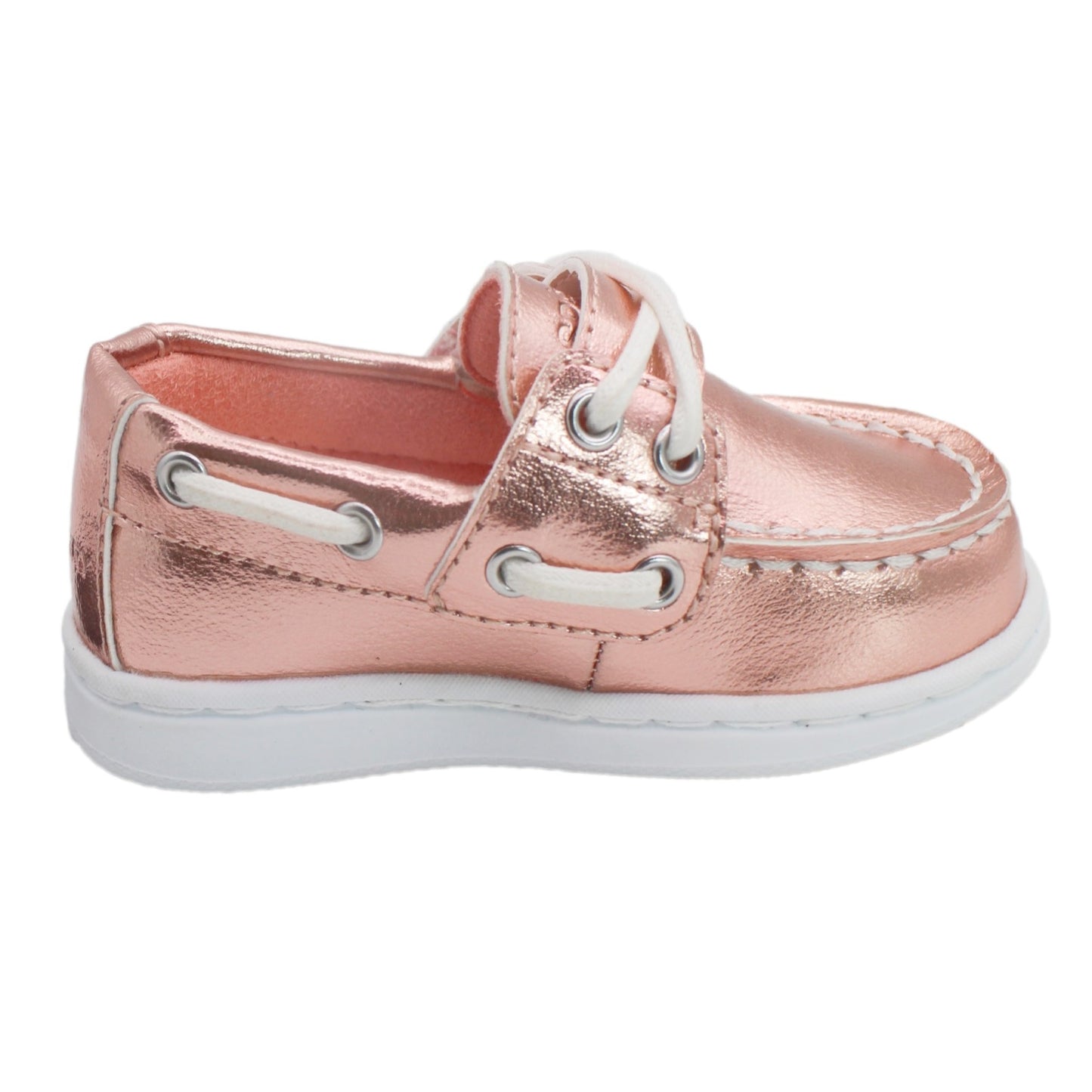 Sperry Toddler Cup II Boat Shoe with Memory Foam Insole - Rose Gold Shine PU