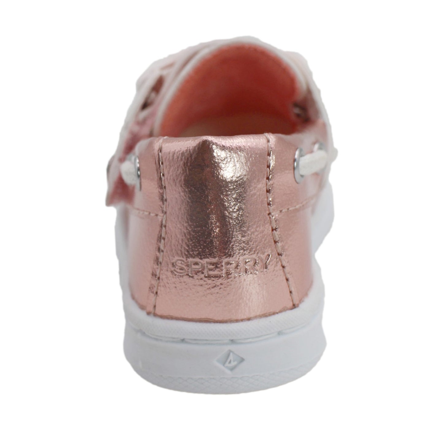 Sperry Toddler Cup II Boat Shoe with Memory Foam Insole - Rose Gold Shine PU