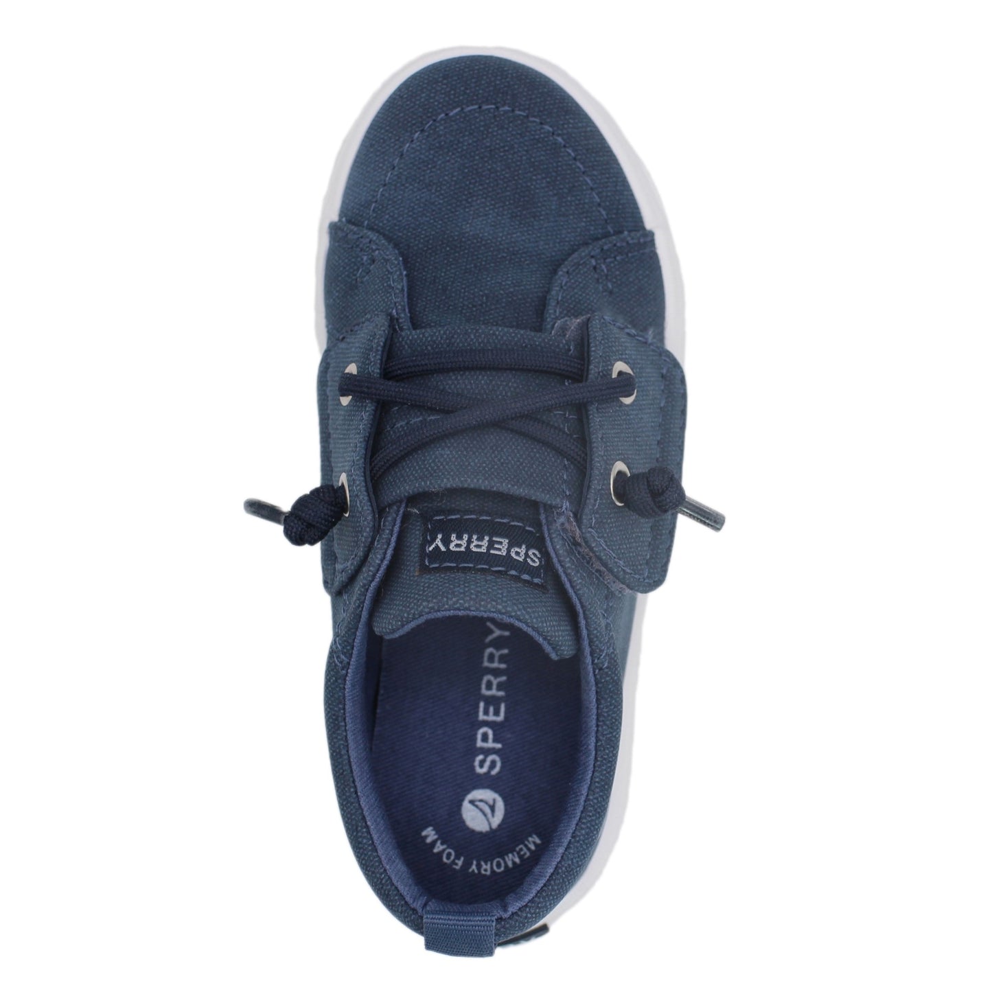 Sperry Toddler Sneakers with Memory Foam Insole - Navy PU