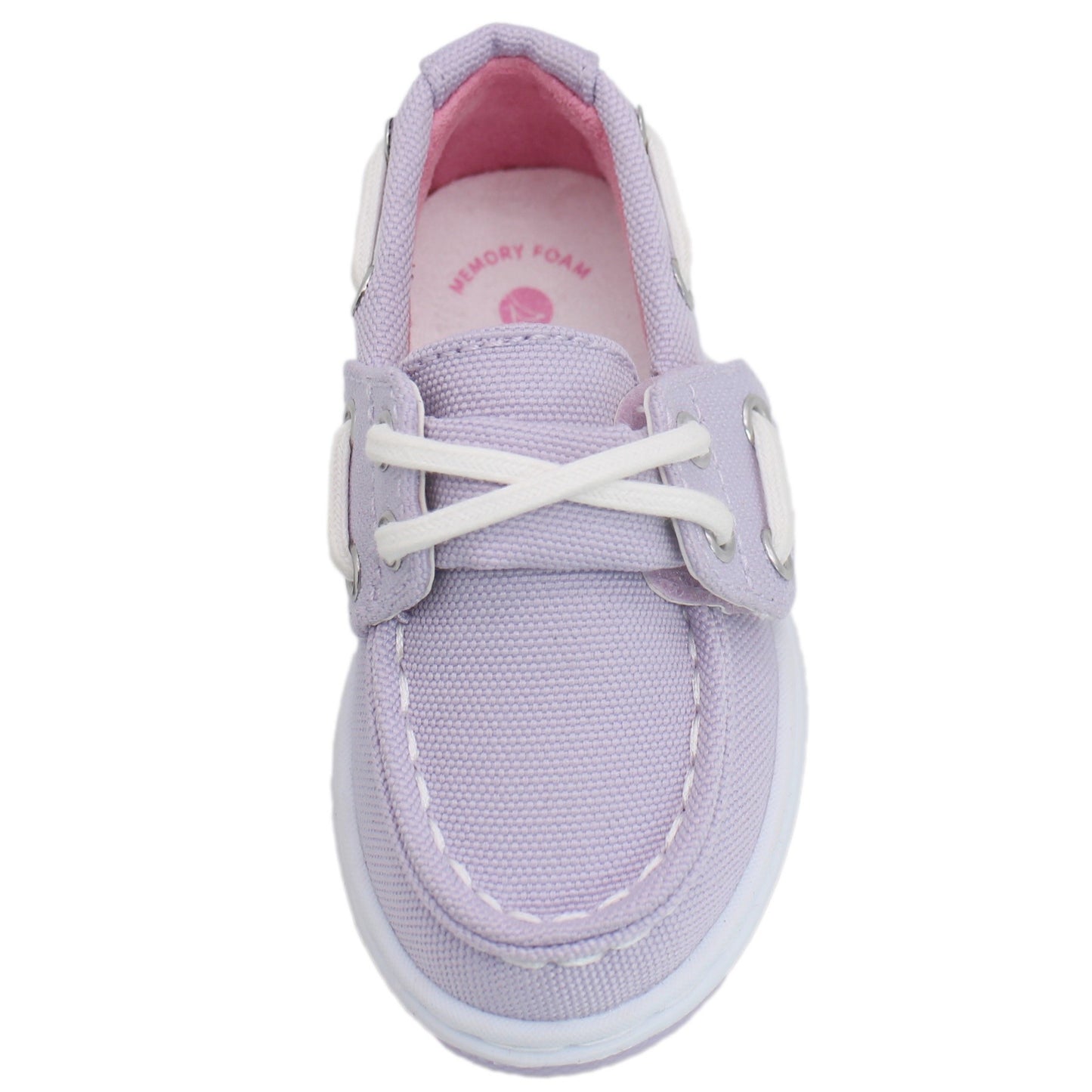 Sperry Toddler Cup II Boat Shoe with Memory Foam Insole - Lavender Canvas