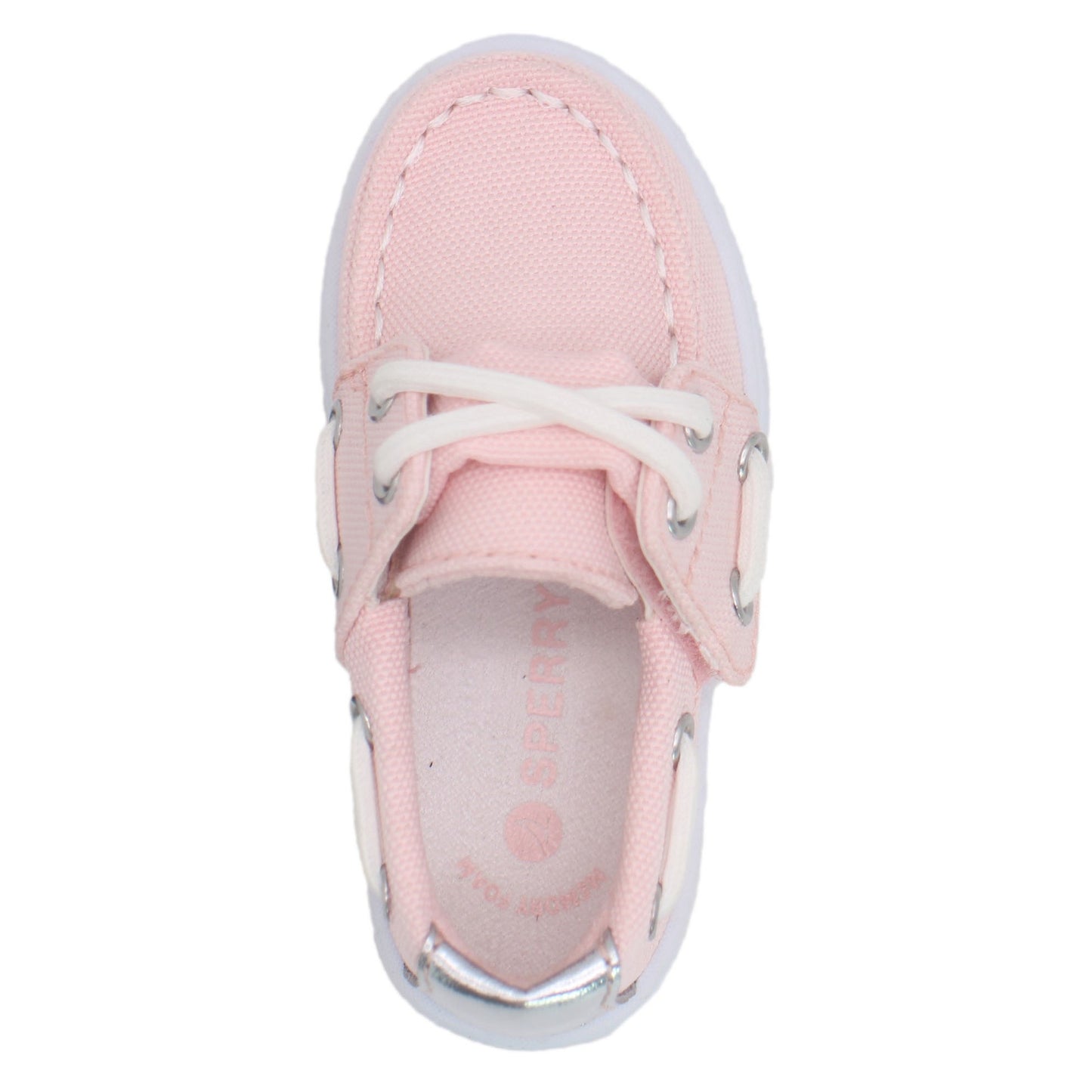 Sperry Toddler Cup II Boat Shoe with Memory Foam Insole - Light Pink Canvas