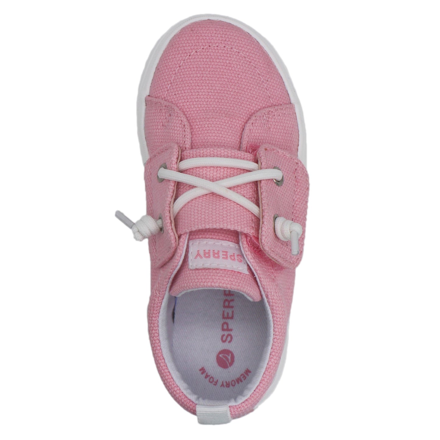 Sperry Toddler Sneakers with Memory Foam Insole - Light Pink Canvas