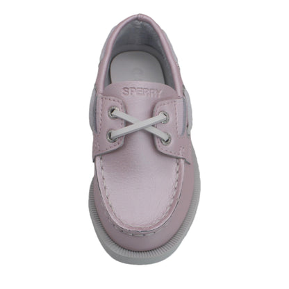 Sperry Toddler Authentic Original Boat Shoe - Pearlized Pink Leather