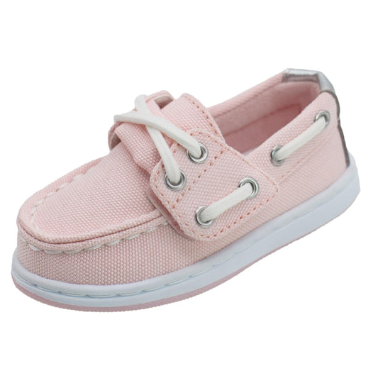 Sperry Toddler Cup II Boat Shoe with Memory Foam Insole - Light Pink Canvas