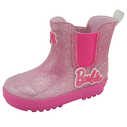 Barbie Toddler Chelsea Rain Boots - Pink Glitter