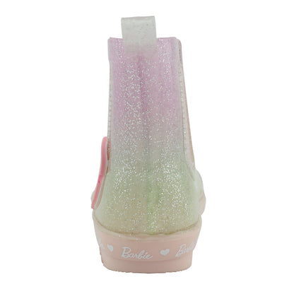 Barbie Toddler Chelsea Rain Boots - Pastel Rainbow Ombre Glitter