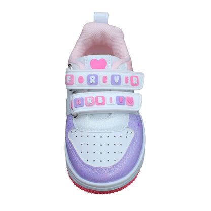 Barbie Toddler Girls' Glitter Sneakers - Pink & Lilac Forever Barbie