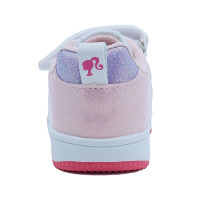 Barbie Toddler Girls' Glitter Sneakers - Pink & Lilac Forever Barbie