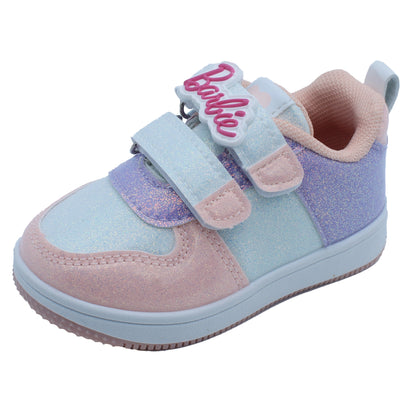 Barbie Toddler Girls' Glitter Sneakers - Pink & Lilac Barbie