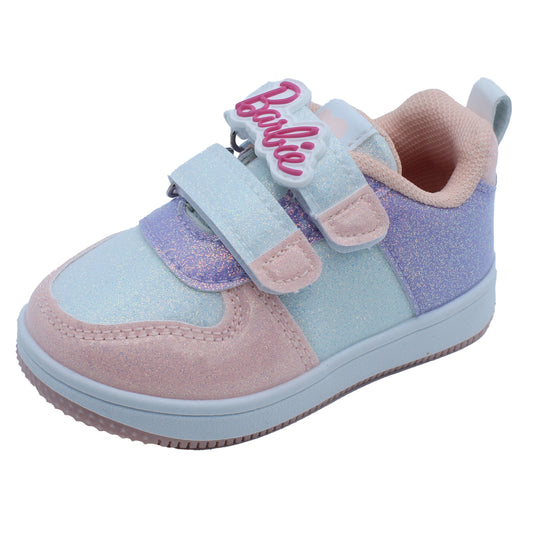 Barbie Toddler Girls' Glitter Sneakers - Pink & Lilac Barbie