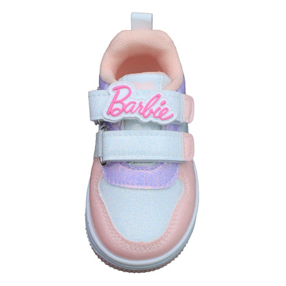 Barbie Toddler Girls' Glitter Sneakers - Pink & Lilac Barbie