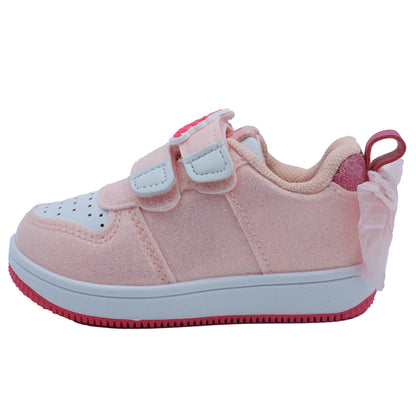 Barbie Toddler Girls' Glitter Sneakers - Pink Barbie with Bow