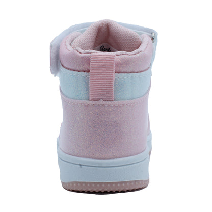 Barbie Toddler Girls' High-Top Sneakers - Light Pink Glitter Barbie