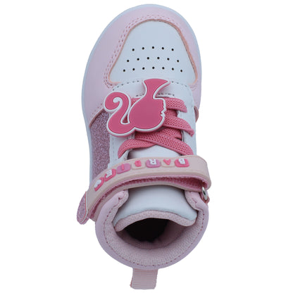 Barbie Toddler Girls' High-Top Sneakers - Pink Glitter Barbie