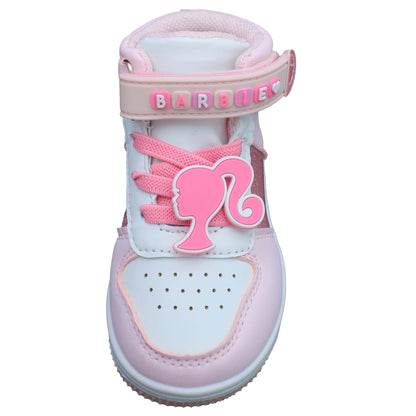 Barbie Toddler Girls' High-Top Sneakers - Pink Glitter Barbie