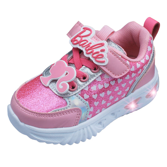 Barbie Toddler Girls' Light-Up Sneakers - Hot Pink