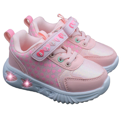 Barbie Toddler Girls' Light-Up Sneakers - Light Pink