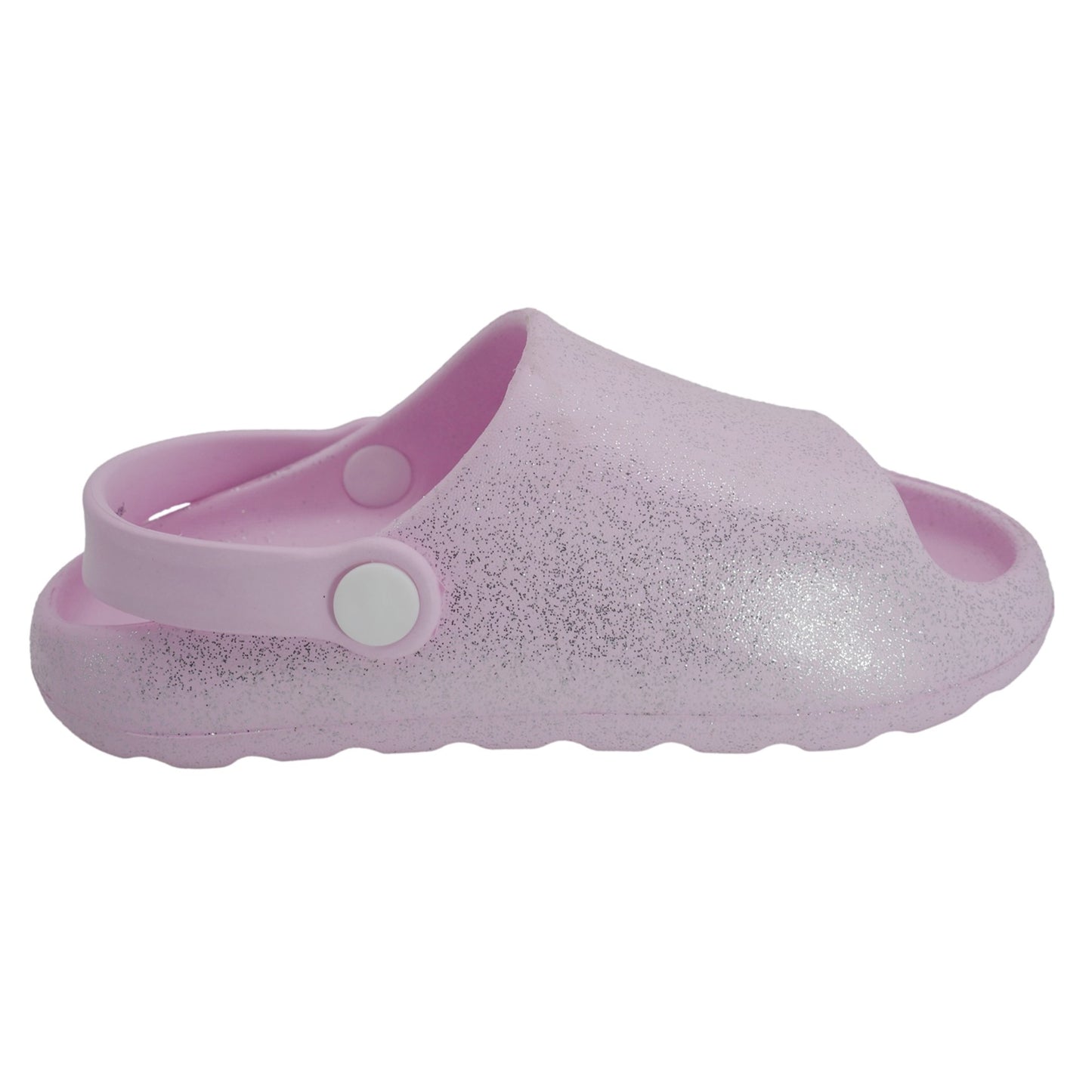 Barbie Toddler Girls' Cloud Slides - Medium Pink Glitter