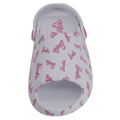 Barbie Toddler Girls' Cloud Slides - White