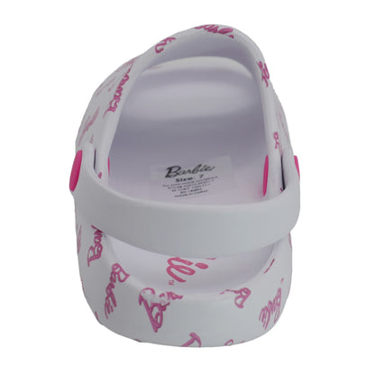 Barbie Toddler Girls' Cloud Slides - White