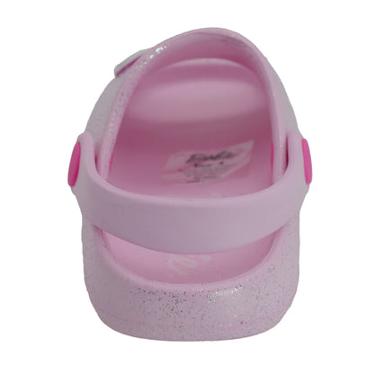 Barbie Toddler Girls' Cloud Slides - Barbie Light Pink Glitter