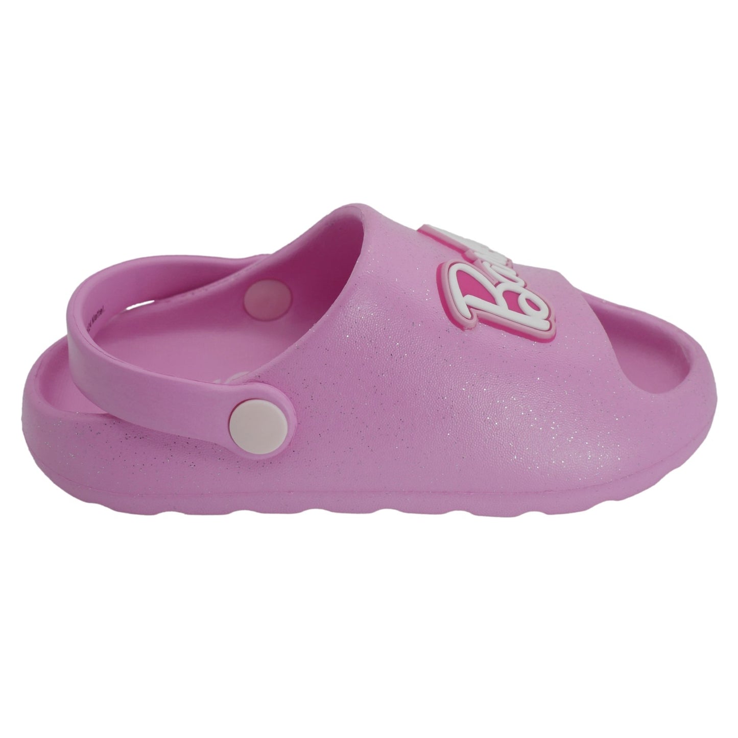 Barbie Toddler Girls' Cloud Slides - Barbie Medium Pink Glitter