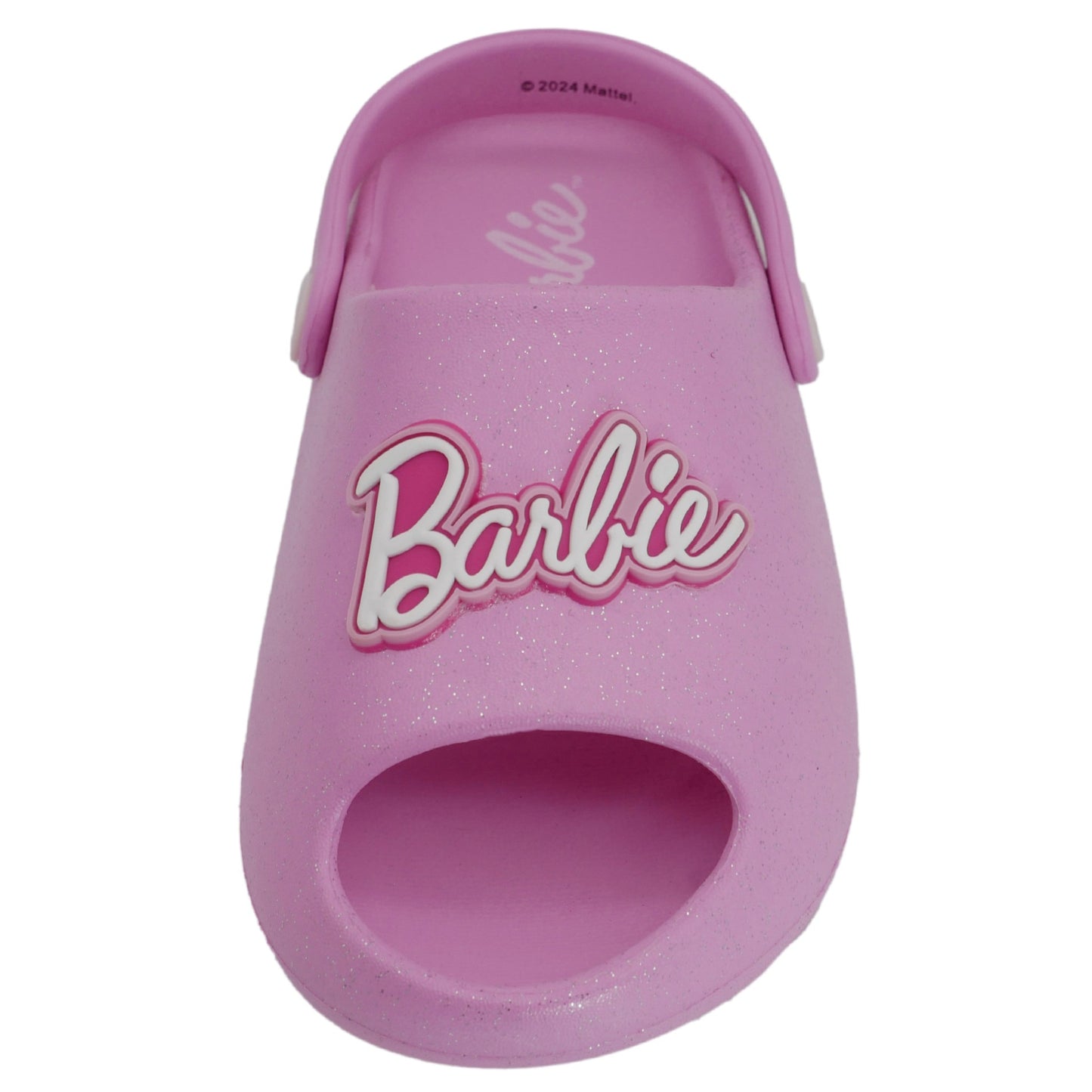 Barbie Toddler Girls' Cloud Slides - Barbie Medium Pink Glitter