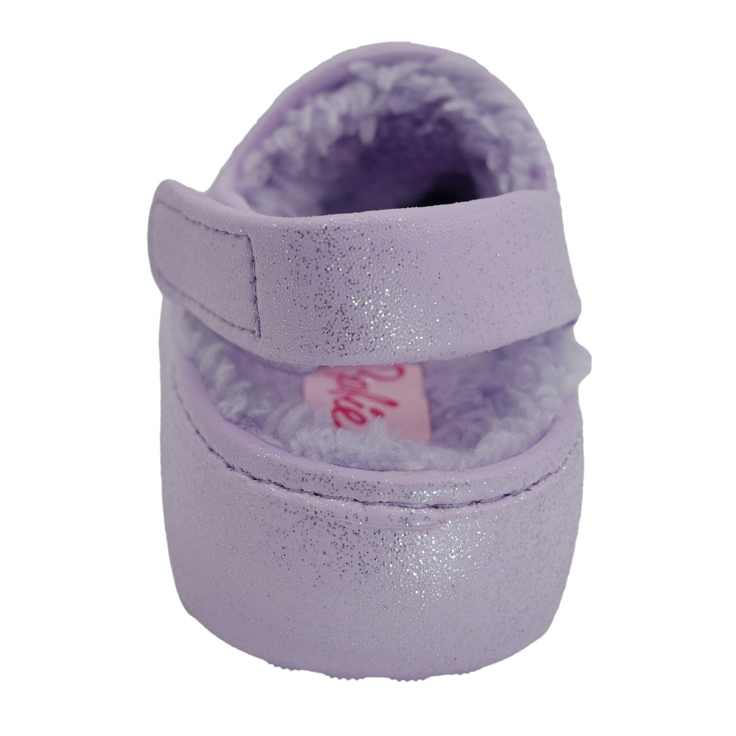 Barbie Toddler Girls' Faux Fur Lined Clogs with Adjustable Strap - Lilac