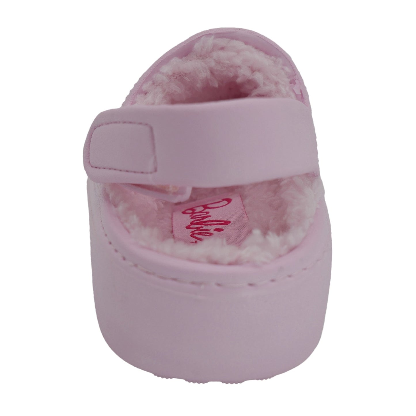 Barbie Toddler Girls' Faux Fur Lined Clogs with Adjustable Strap - Light Pink Ombre