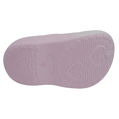 Barbie Toddler Girls' Faux Fur Lined Clogs with Adjustable Strap - Light Pink Ombre