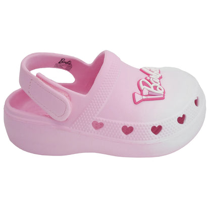 Barbie Toddler Girls' Clogs with Adjustable Strap - Medium Pink Ombre