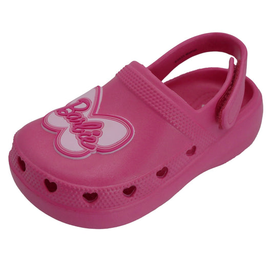Barbie Toddler Girls' Clogs with Adjustable Strap - Hot Pink