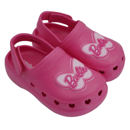 Barbie Toddler Girls' Clogs with Adjustable Strap - Hot Pink