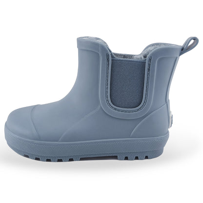 BEARPAW Toddler Chelsea Rain Boots with Faux-Fur Lining - Slate
