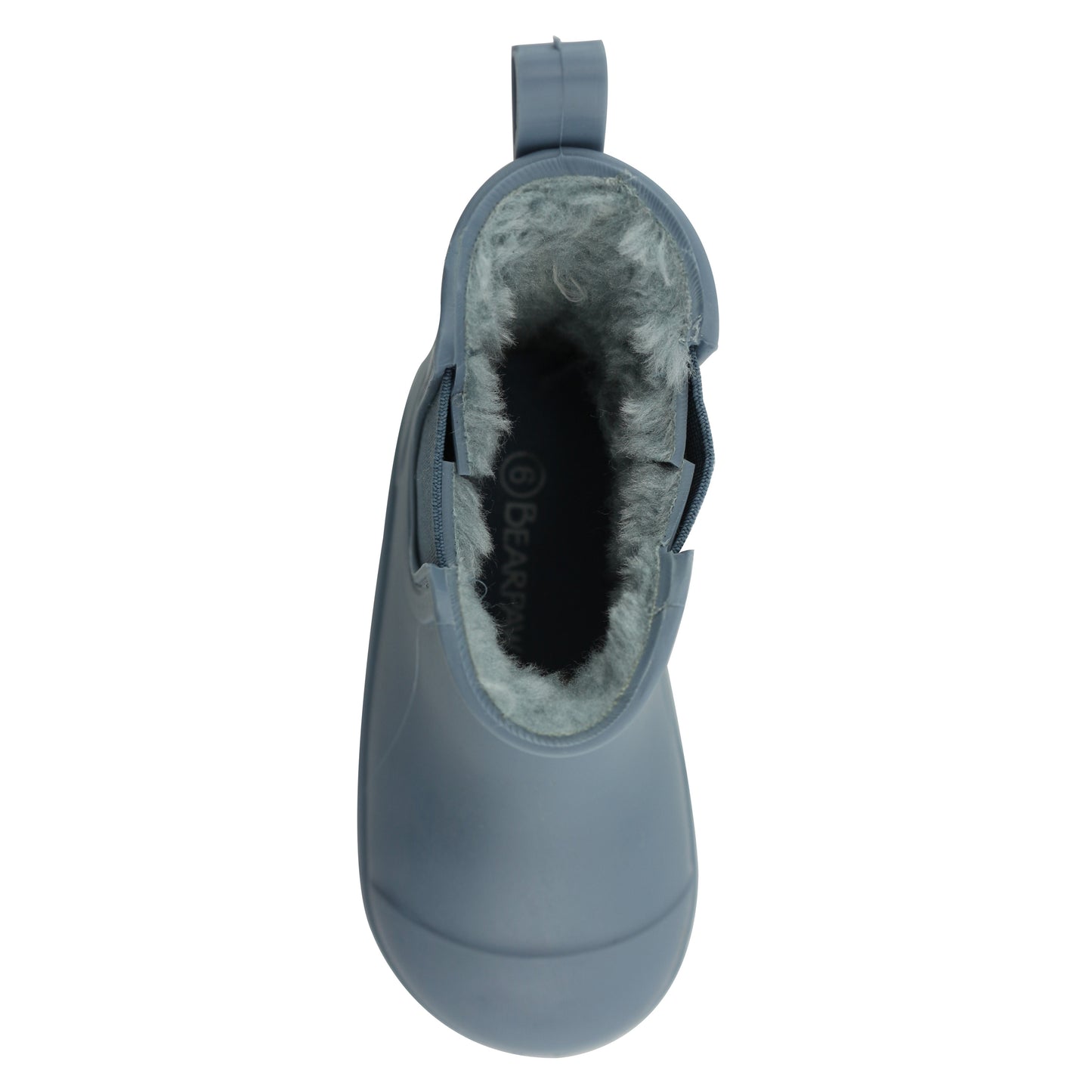 BEARPAW Toddler Chelsea Rain Boots with Faux-Fur Lining - Slate