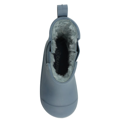 BEARPAW Toddler Chelsea Rain Boots with Faux-Fur Lining - Slate