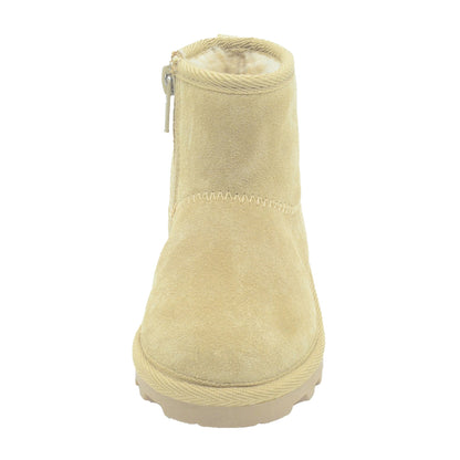 BEARPAW Toddler Suede Winter Boots with Faux-Fur Lining - Tan