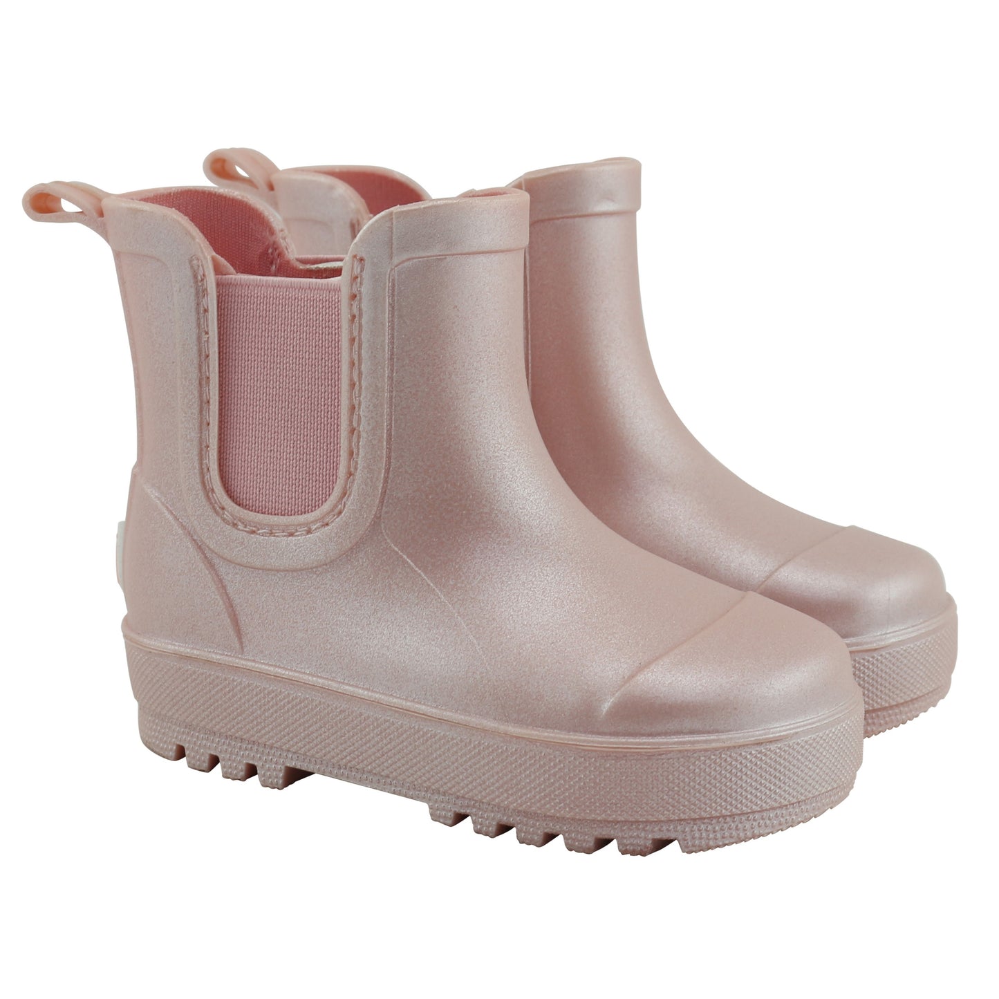 BEARPAW Toddler and Kids' Chelsea Rain Boots - Rose Gold Gloss
