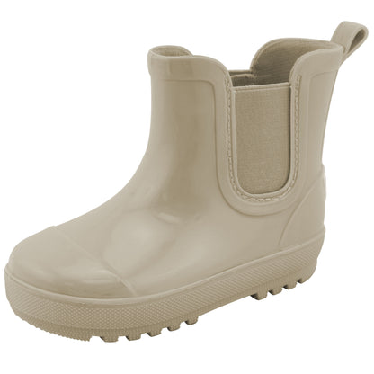 BEARPAW Toddler and Kids' Chelsea Rain Boots - Taupe Gloss