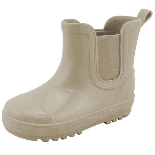 BEARPAW Toddler and Kids' Chelsea Rain Boots - Taupe Gloss