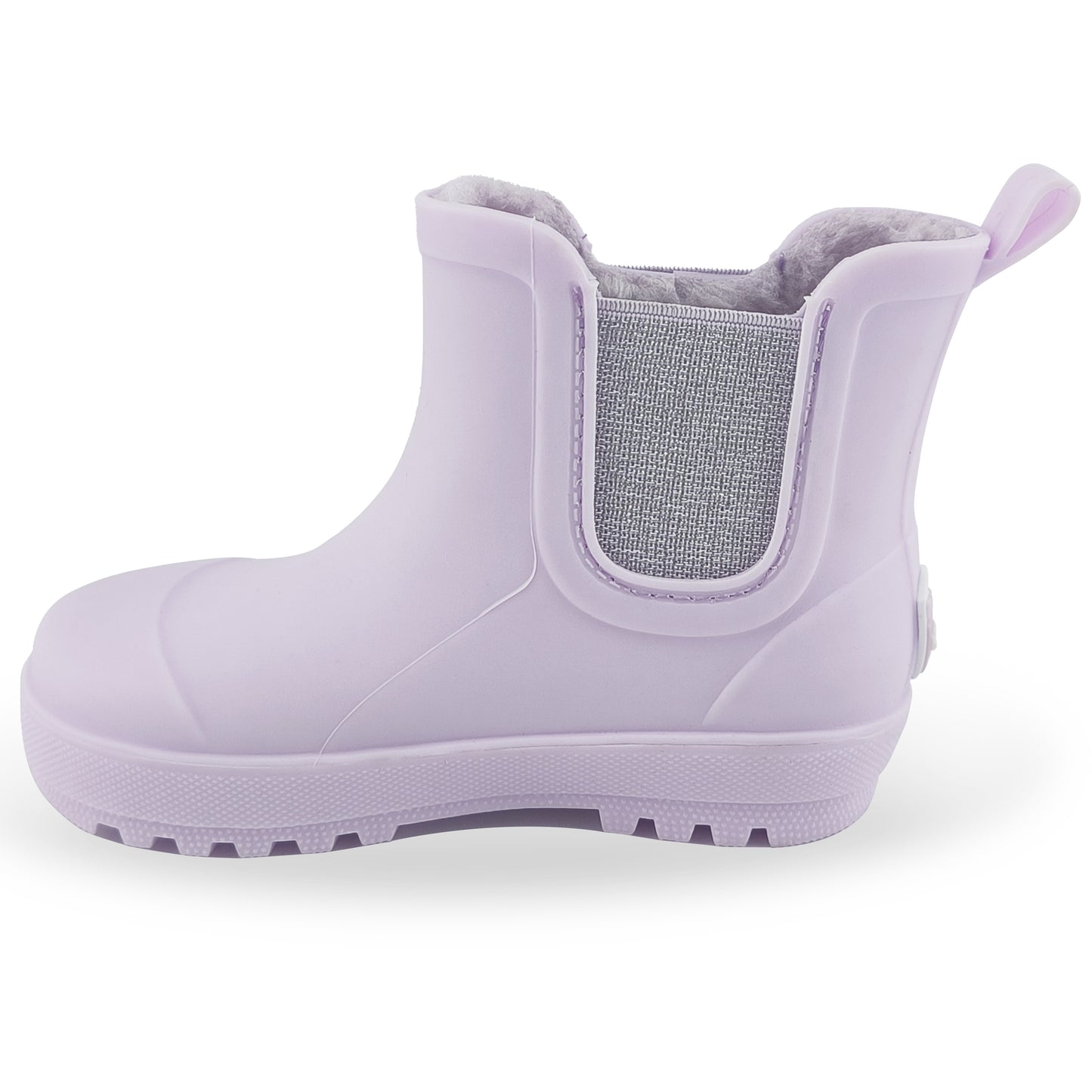 BEARPAW Toddler Chelsea Rain Boots with Faux-Fur Lining - Purple