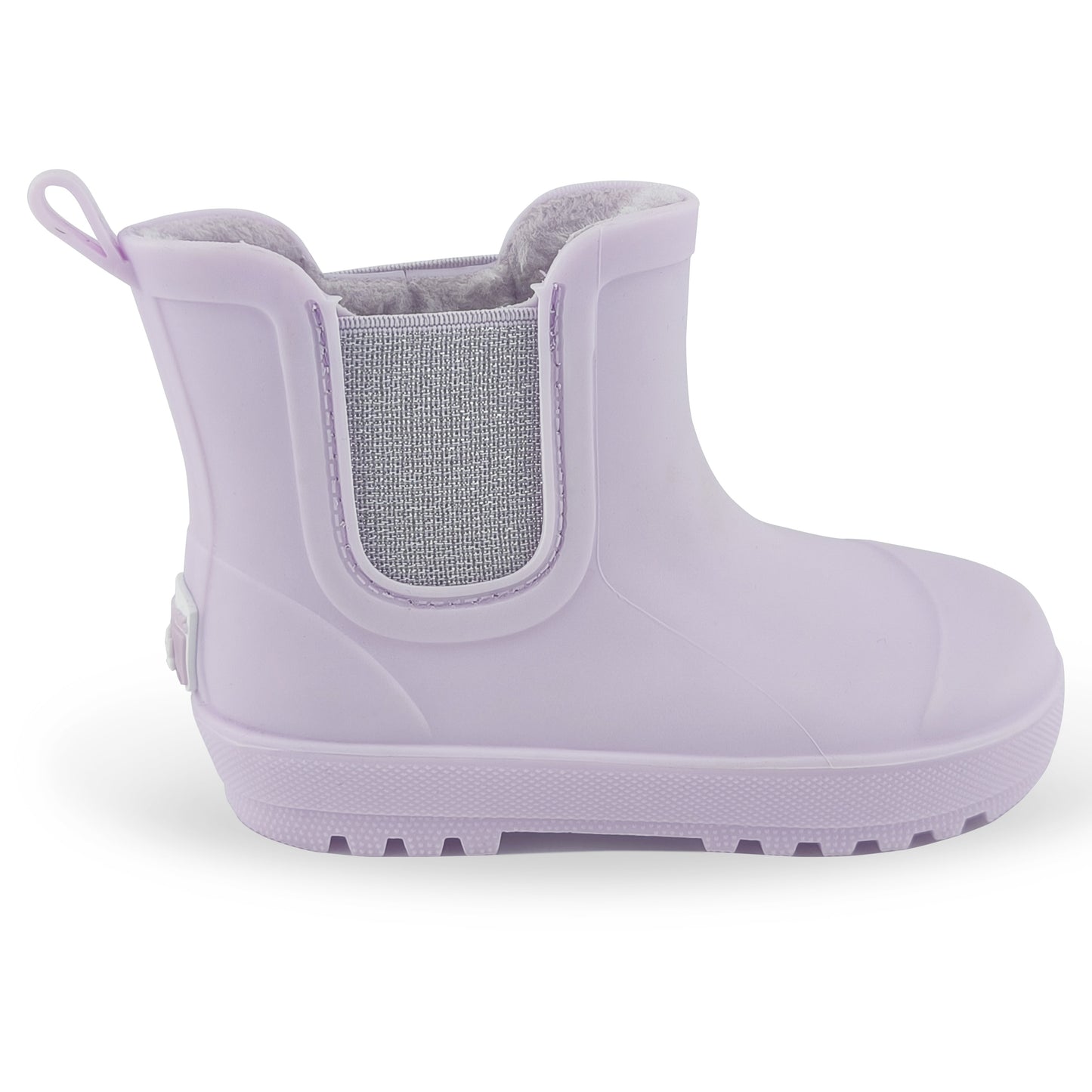 BEARPAW Toddler Chelsea Rain Boots with Faux-Fur Lining - Purple
