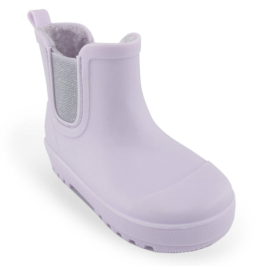 BEARPAW Toddler Chelsea Rain Boots with Faux-Fur Lining - Purple