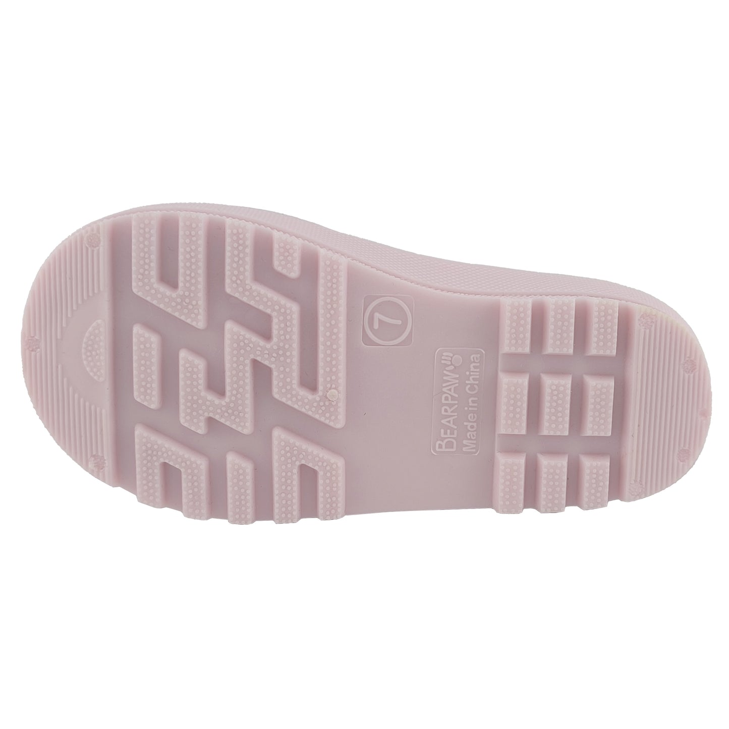 BEARPAW Toddler Chelsea Rain Boots with Faux-Fur Lining - Light Pink